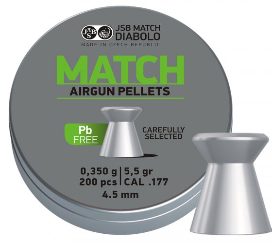 Diabolo JSB Match Lead Free 4,50mm 200pz