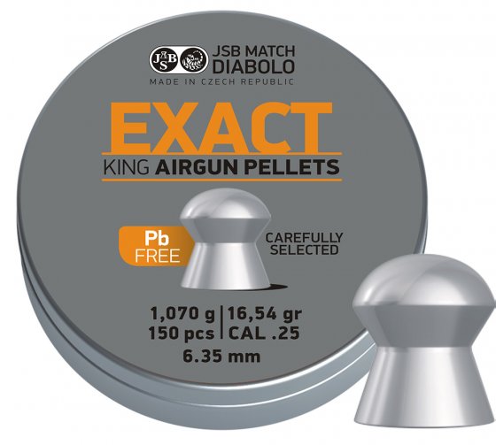Diabolo JSB Exact King Lead Free 6,35mm 150pz