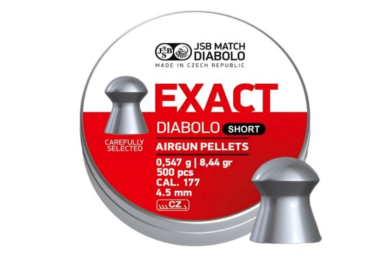Diabolo JSB Exact Short 4,52mm 500 pz