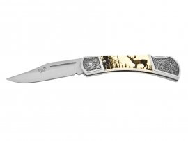 Coltello pieghevole Joker JKR113 motivo cervo