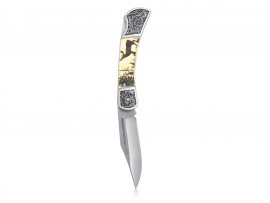 Coltello pieghevole Joker JKR113 motivo cervo