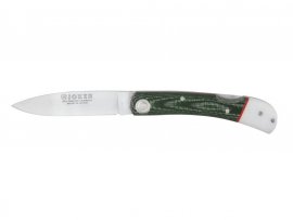Coltello pieghevole Joker verde-bianco