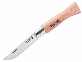 Opinel 5 Coltello da chiusura Inox Faggio