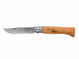 Coltello Opinel 8 pieghevole carbonio faggio