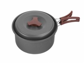 Set di stoviglie da campeggio in alluminio anodizzato MFH per 2 persone