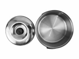 Gamella - set da cucina in acciaio inox per 2 persone