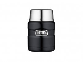 Thermos per alimenti con cucchiaio Thermos King 0,47 l grafite