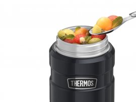 Thermos per alimenti con cucchiaio Thermos King 0,47 l grafite