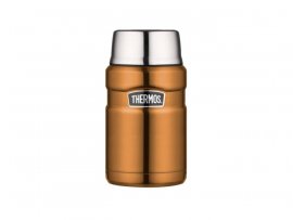 Thermos per alimenti con cucchiaio Thermos King 0,71 l marrone