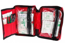 Kit di primo soccorso Mil-Tec grande 19x14x6,5 cm rosso