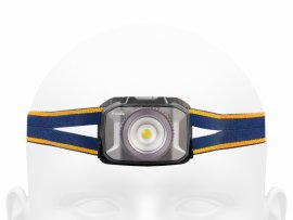 Torcia frontale a LED Fenix HL40R grigia