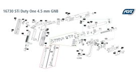 Pistola ad aria compressa ASG STI Duty One Blow Back 4,5mm