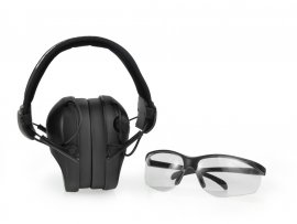 RealHunter Active Pro nero Cuffie + occhiali