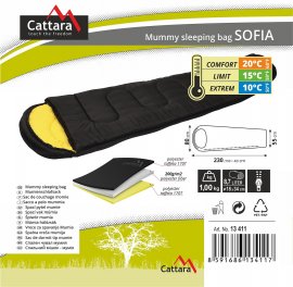 Sacco a pelo mummia Sofia 210cm