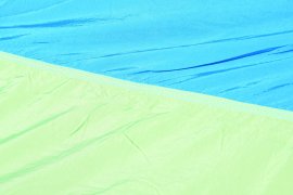 Amaca NYLON 275x137 cm verde-blu