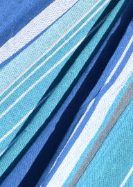 Amaca TEXTIL 200x100 cm blu-bianco