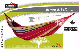 Amaca TEXTIL 200x100 cm rosso-giallo