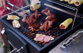 Grill a carbone Royal con griglia in ghisa