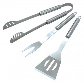 Set utensili per grigliata 3 pz textil bag