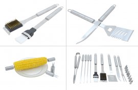 Set utensili da grigliata 18 pz valigetta ALU