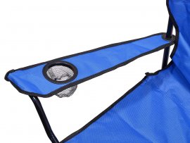 Sedia campeggio pieghevole Bari blu
