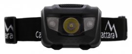 Lampada frontale LED 80 lm nera