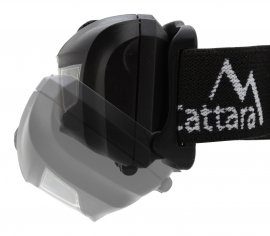 Lampada frontale LED 80 lm nera
