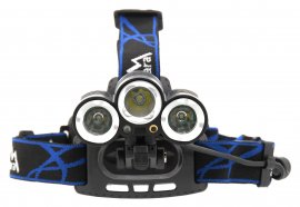 Lampada frontale LED 400lm (1x XM-L+2x XP-E)