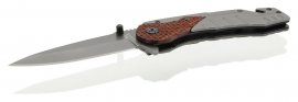Coltello pieghevole Wood con blocco 21 cm