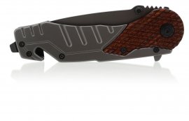Coltello pieghevole Wood con blocco 21 cm