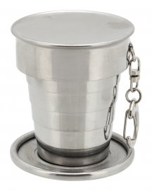Bicchiere pieghevole in acciaio inox 60 ml