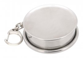 Bicchiere pieghevole in acciaio inox 60 ml