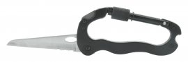 Moschettone multifunzione tutto metallo 5in1