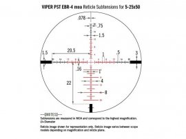 Cannocchiale Vortex Viper PST II 5-25x50 AO EBR-4