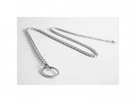 Collare a catena DeLuxe argento, 75 cm
