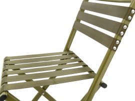 Sedia da campeggio pieghevole Cattara NATURE con schienale