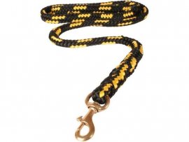 Guinzaglio corda cava Dogtrace moschettone in ottone 18mm 300cm giallo
