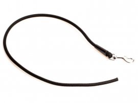 Guinzaglio Dogtrace couračka fibbia argentata 70cm nero