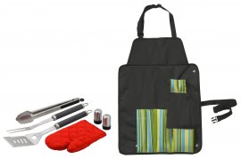 Set di utensili per barbecue Cattara 7 pezzi
