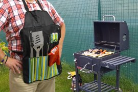 Set di utensili per barbecue Cattara 7 pezzi