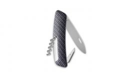 Coltello tascabile svizzero Swiza D01 Allmatt Carbon
