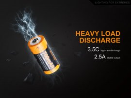 Batteria ricaricabile USB Fenix RCR123A/16340 (Li-ion)