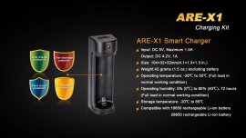 Caricabatterie USB Fenix ARE-X1 + 18650 (2600 mAh)