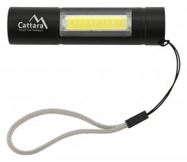 Torcia tascabile LED Cattara 120lm ricaricabile