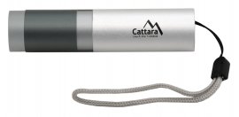 Torcia tascabile LED Cattara 120lm ZOOM ricaricabile SILVER