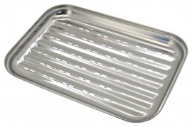Vassoio per griglia in acciaio inox 34 x 24 cm