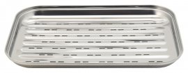 Vassoio per griglia in acciaio inox 34 x 24 cm