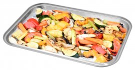 Vassoio per griglia in acciaio inox 34 x 24 cm
