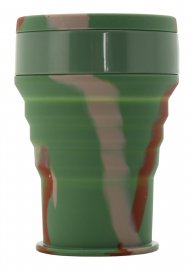 Bicchiere pieghevole in silicone ARMY 350ml