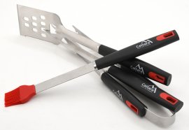 Set attrezzi da grigliare INFERNO, set 4 pz